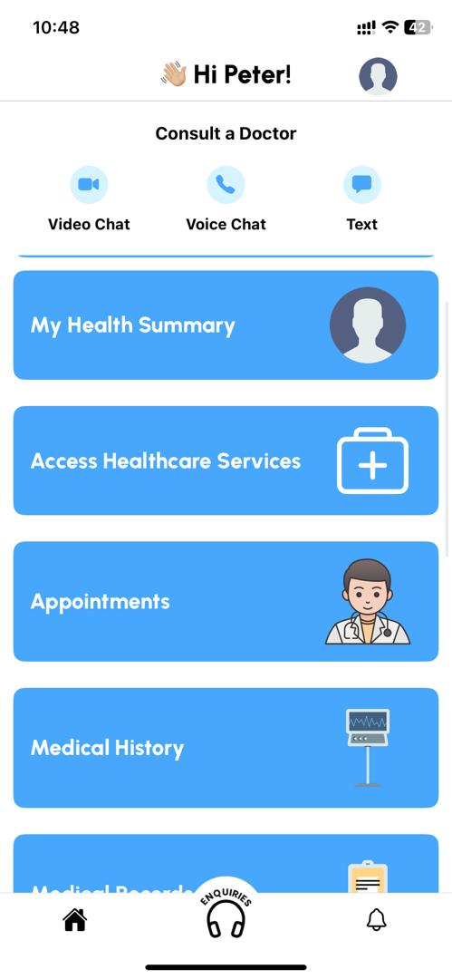 MyMedicalBank App Screenshot