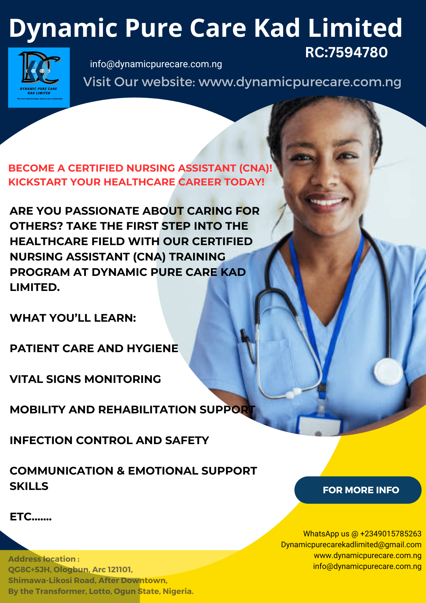 Certified Nursing Assistant (CNA)!